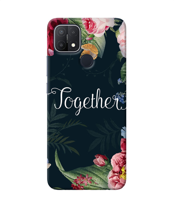 Together flower Oppo A15/A15s Back Cover