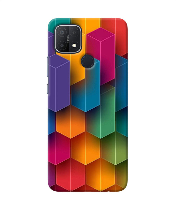 Abstract rectangle print Oppo A15/A15s Back Cover