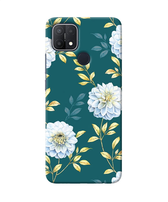 Flower canvas Oppo A15/A15s Back Cover