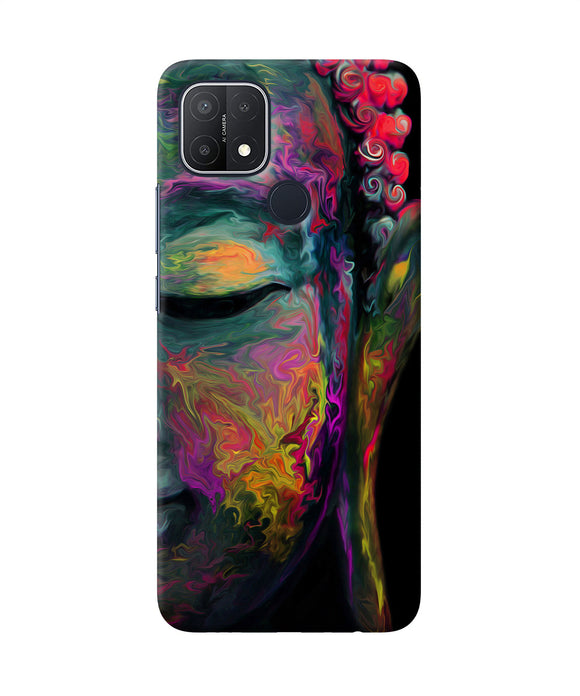 Buddha face painting Oppo A15/A15s Back Cover