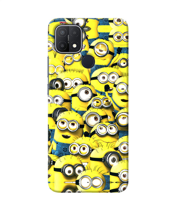 Minions mini crowd Oppo A15/A15s Back Cover