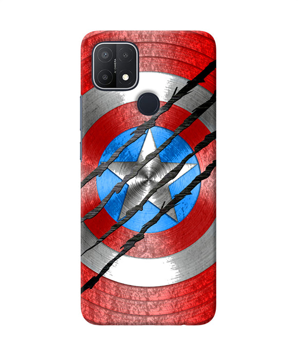 Scratch on shield Oppo A15/A15s Back Cover