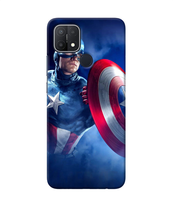 Captain america on sky Oppo A15/A15s Back Cover