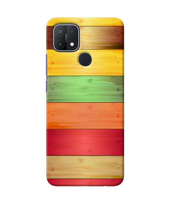 Wooden colors Oppo A15/A15s Back Cover