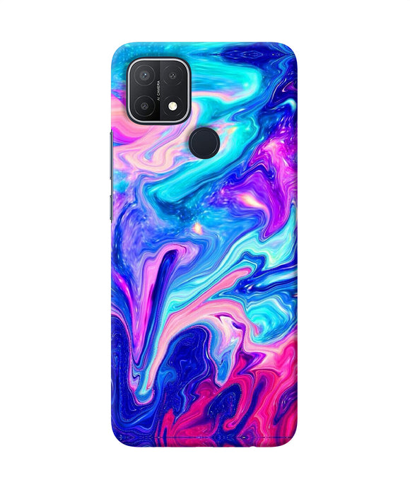 Abstract colorful water Oppo A15/A15s Back Cover