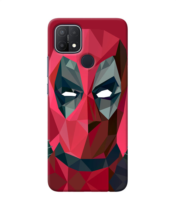 Abstract deadpool full mask Oppo A15/A15s Back Cover
