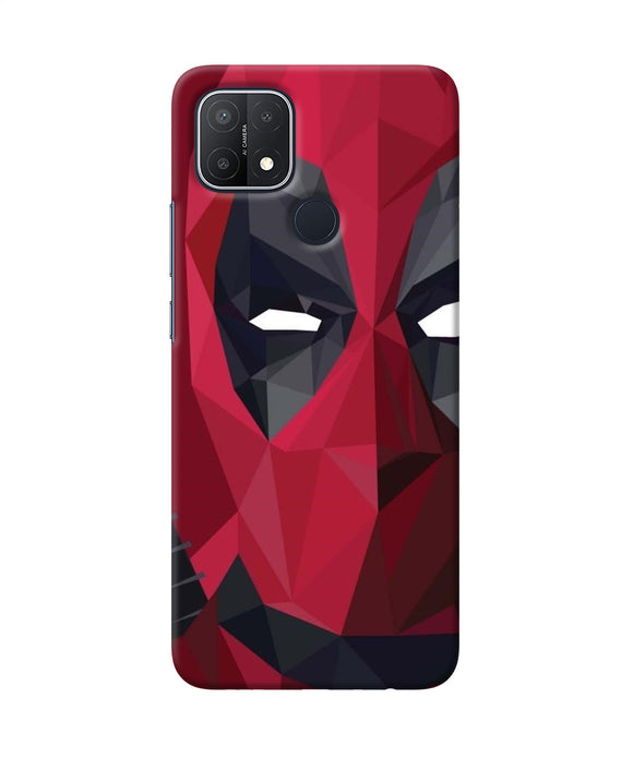Abstract deadpool half mask Oppo A15/A15s Back Cover