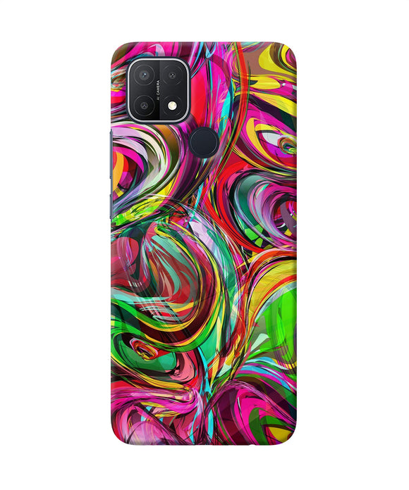 Abstract colorful ink Oppo A15/A15s Back Cover