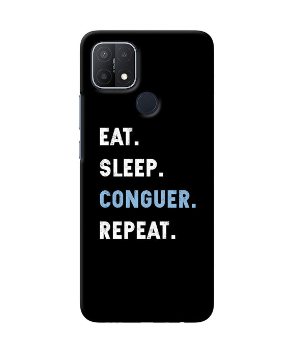 Eat sleep quote Oppo A15/A15s Back Cover