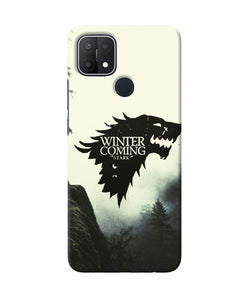 Winter coming stark Oppo A15/A15s Back Cover