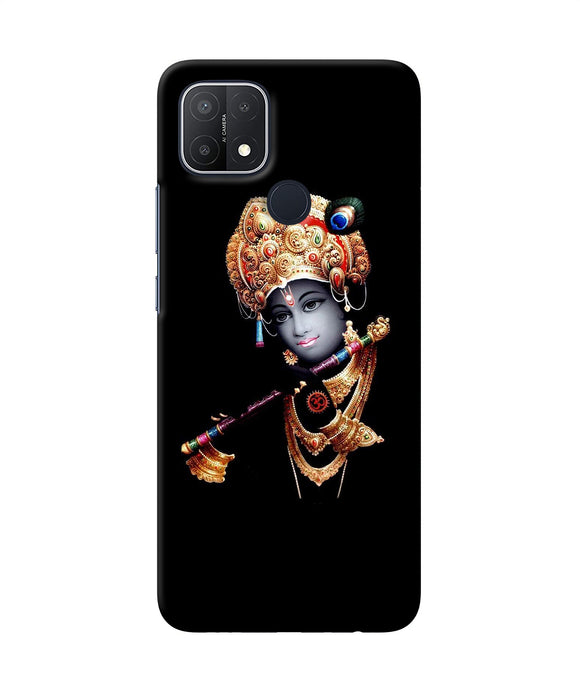 Lord krishna with fluet Oppo A15/A15s Back Cover