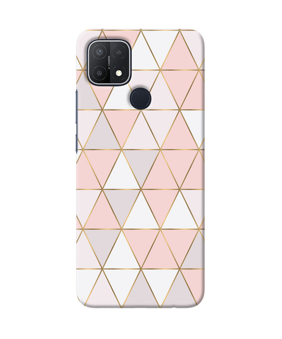 Abstract pink triangle pattern Oppo A15/A15s Back Cover