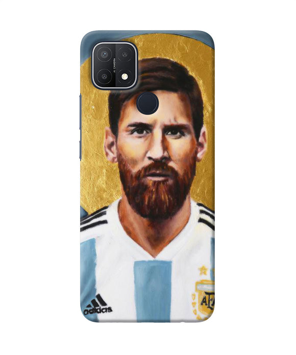 Messi face Oppo A15/A15s Back Cover