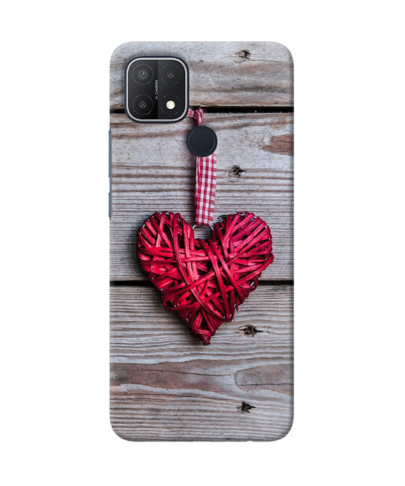 Lace heart Oppo A15/A15s Back Cover