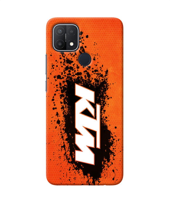 KTM black spray Oppo A15/A15s Back Cover
