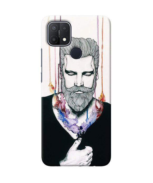 Beard man character Oppo A15/A15s Back Cover