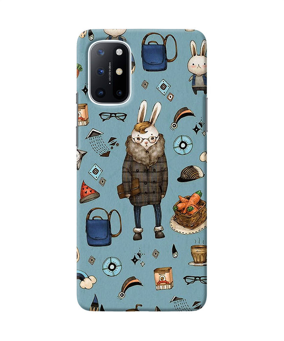 Canvas rabbit print Oneplus 8T Back Cover