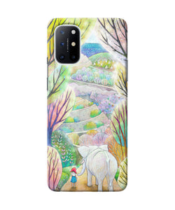 Natual elephant girl Oneplus 8T Back Cover