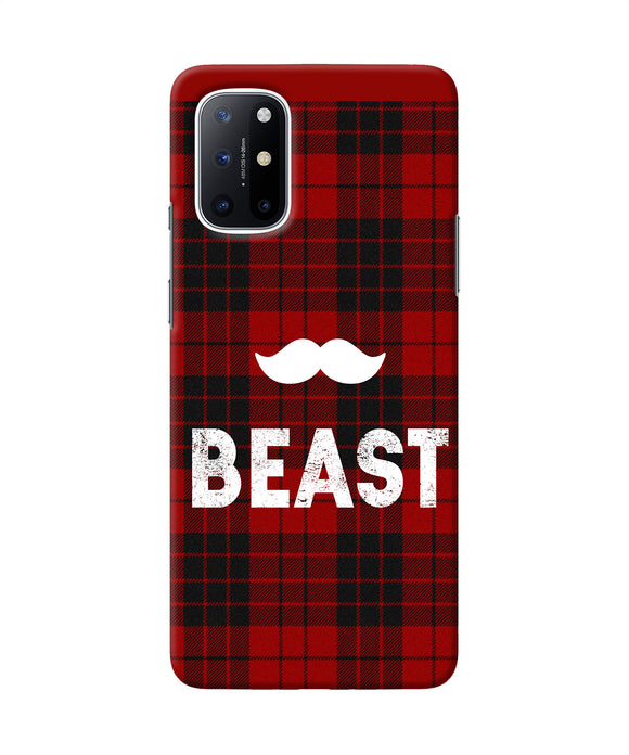 Beast red square Oneplus 8T Back Cover