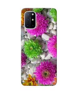 Natural flower stones Oneplus 8T Back Cover