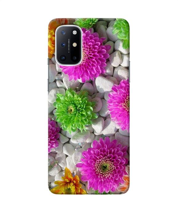 Natural flower stones Oneplus 8T Back Cover