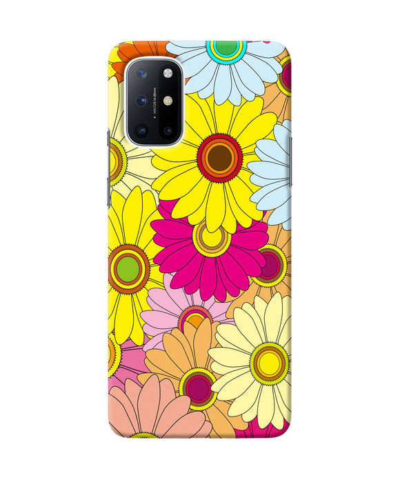 Abstract colorful flowers Oneplus 8T Back Cover