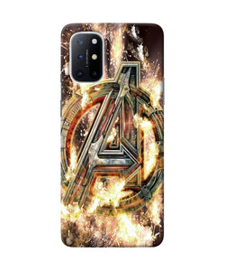 Avengers burning logo Oneplus 8T Back Cover