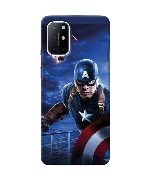 Captain with ironman Oneplus 8T Back Cover
