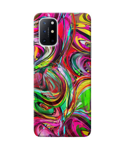 Abstract colorful ink Oneplus 8T Back Cover