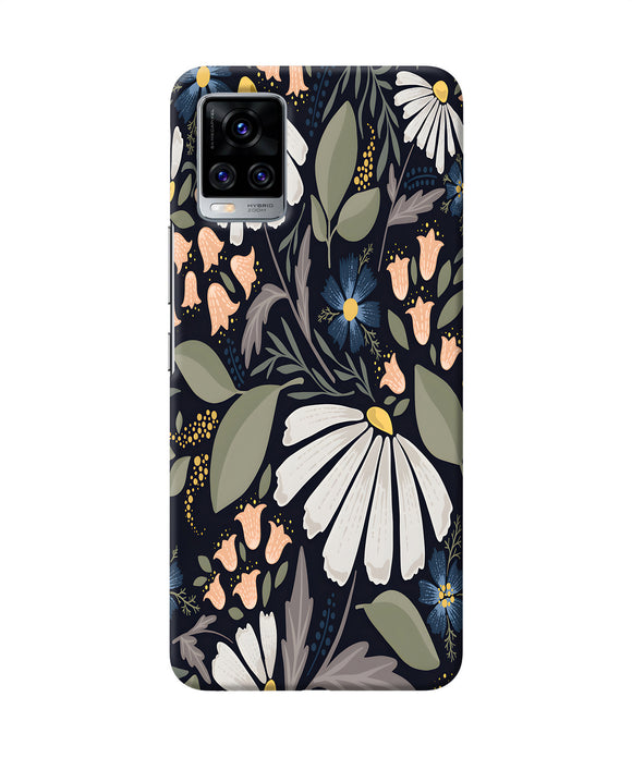 Flowers Art Vivo V20 Pro Back Cover