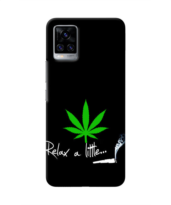 Weed Relax Quote Vivo V20 Pro Real 4D Back Cover