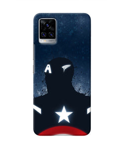 Captain america Shield Vivo V20 Pro Real 4D Back Cover