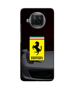 White Ferrari Mi 10i Real 4D Back Cover