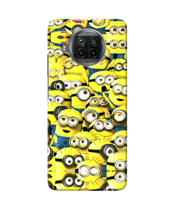 Minions mini crowd Mi 10i Back Cover