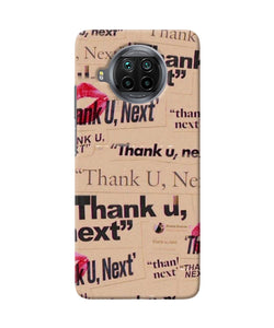 Thank you next Mi 10i Back Cover