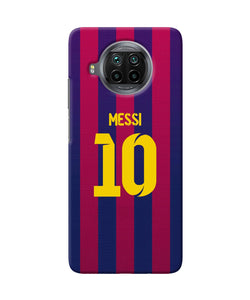 Messi 10 tshirt Mi 10i Back Cover