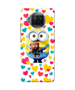 Minion teddy hearts Mi 10i Back Cover