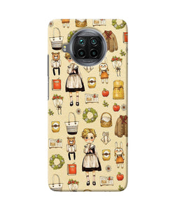 Canvas girl print Mi 10i Back Cover