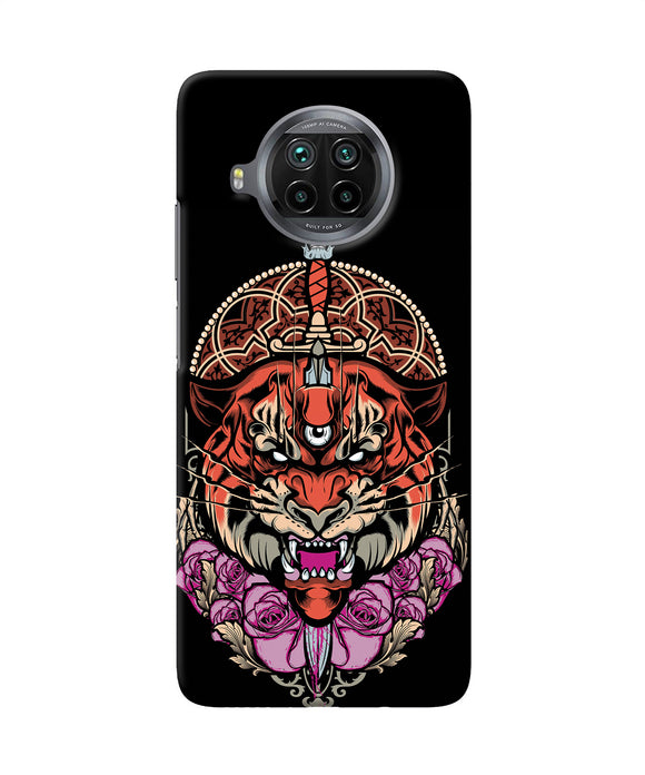 Abstract tiger Mi 10i Back Cover