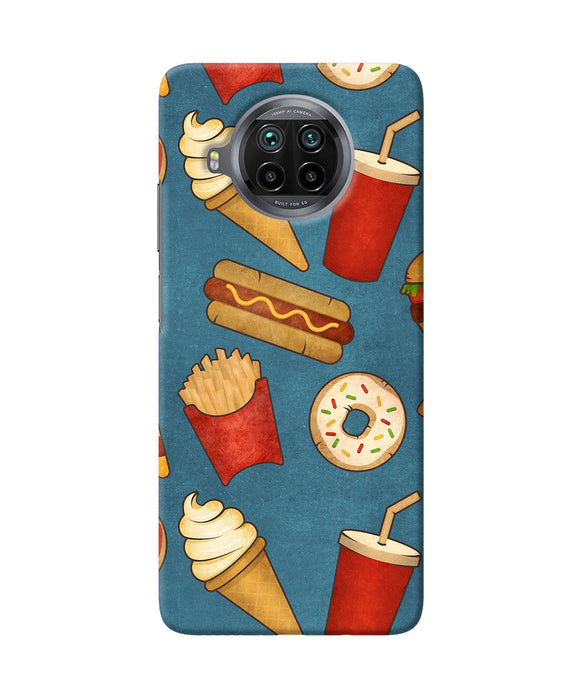 Abstract food print Mi 10i Back Cover