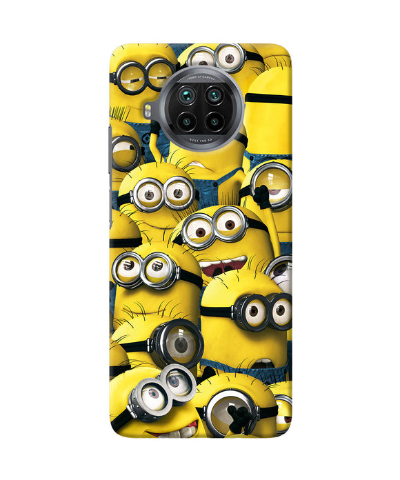 Minions crowd Mi 10i Back Cover