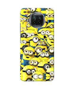 Minions mini crowd Mi 10i Back Cover