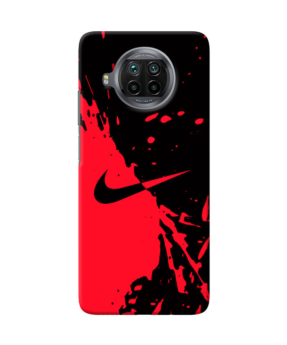 Nike red black poster Mi 10i Back Cover