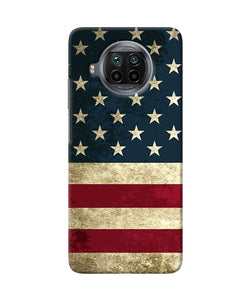 Vintage US flag Mi 10i Back Cover