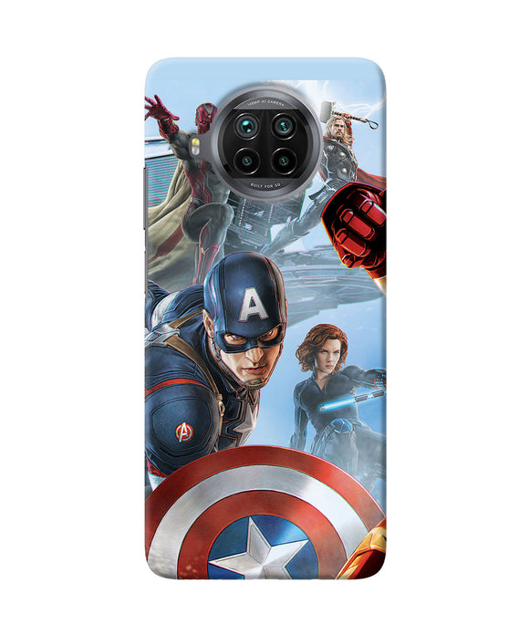 Avengers on the sky Mi 10i Back Cover