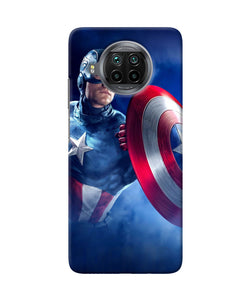 Captain america on sky Mi 10i Back Cover