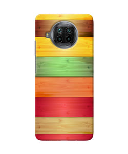 Wooden colors Mi 10i Back Cover