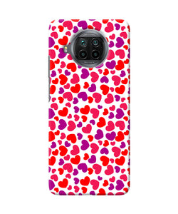 Red heart canvas print Mi 10i Back Cover