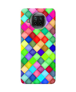 Abstract colorful squares Mi 10i Back Cover