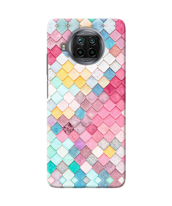 Colorful fish skin Mi 10i Back Cover